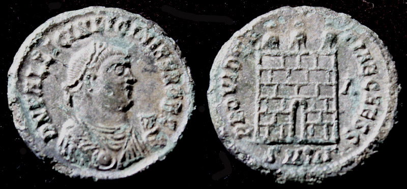 Licinius II, G, M & S Obv, Silvered Campgate